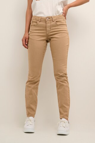 Cream Slimfit Jeans 'Lotte' i brun: forside