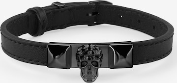 Philipp Plein Jewellery Armband 'PLEIN ENIGMA' in Zwart: voorkant