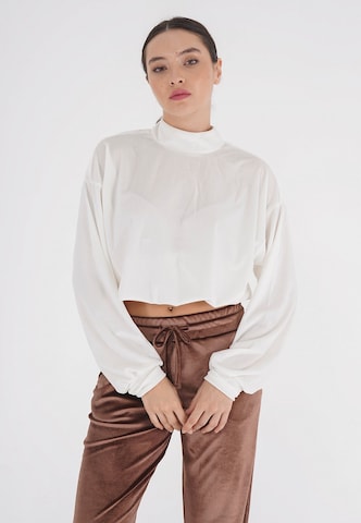 FRESHLIONS Bluse 'Remy' in Beige: Vorderseite