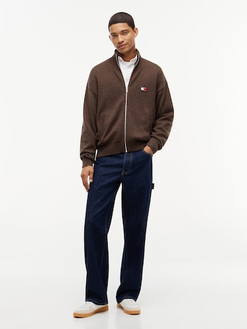 Tommy Jeans Knit cardigan 'Heritage' in Brown