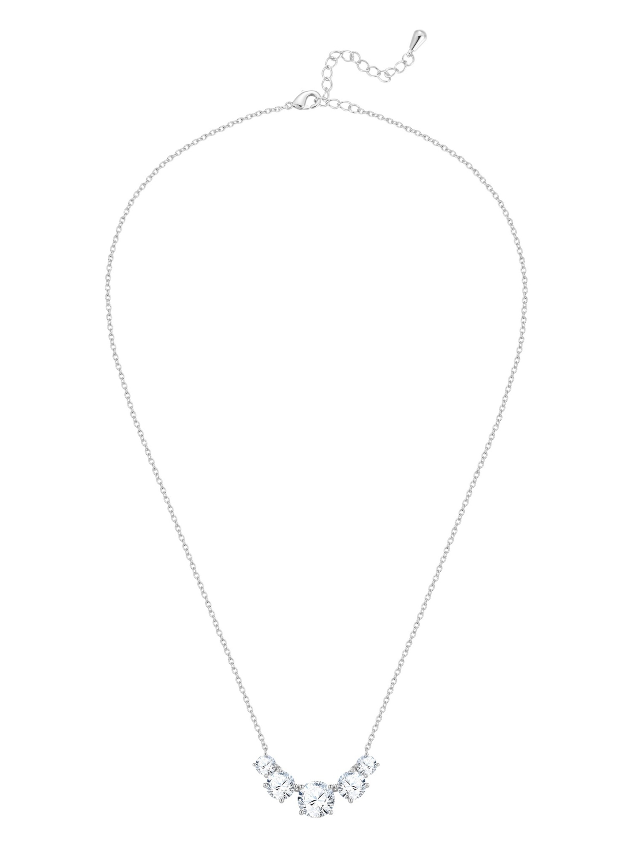 Collana in One Size Lulu & Jane di colore argento / trasparente, Visualizzazione prodotti