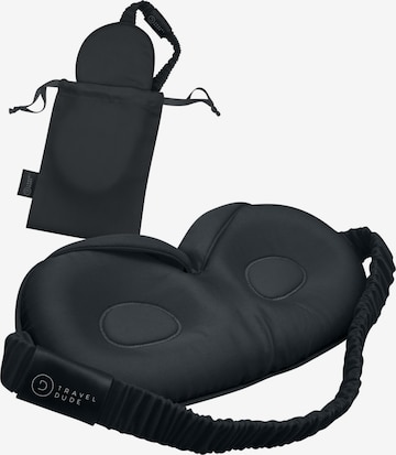 TRAVEL DUDE Otsanauha '3D Schlafmaske aus Bambus Lyocell Sleeping Mask mit Wimpernschutz für Seitenschläfer in Schwarz' värissä musta: etupuoli