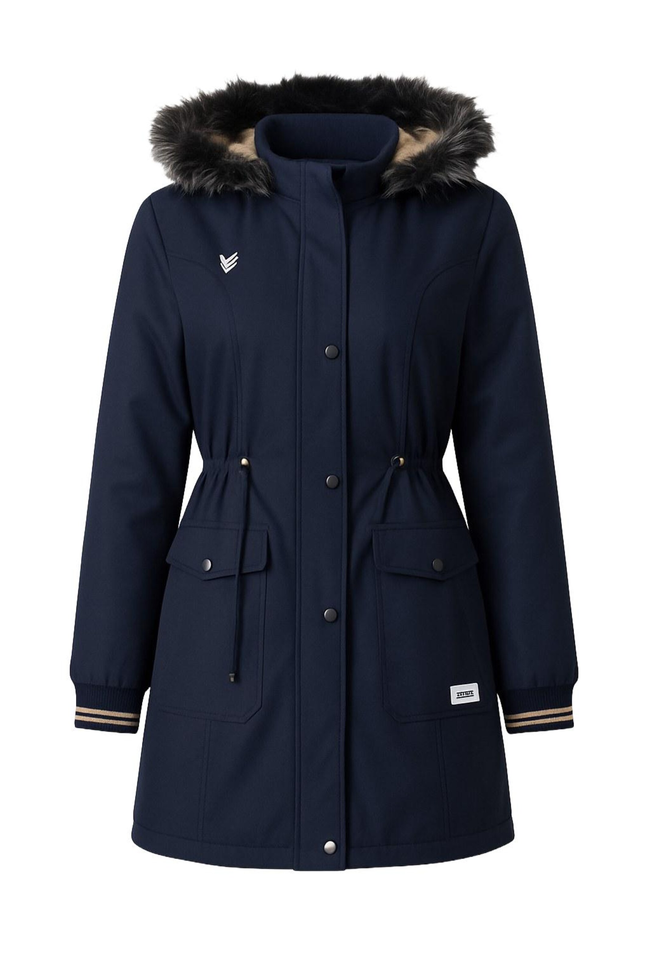 MODAMIHRAM Parka in Blau: Vorderseite