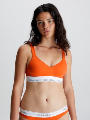 Bustieră Sutien de la Calvin Klein Underwear pe portocaliu: față