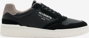 AllSaints Platform trainers in Black: front