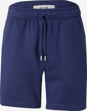 Regular Pantalon 'ONSDAWSON' Only & Sons en bleu : devant