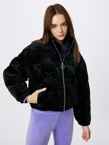 Juicy CouturePrijelazna jakna 'Madeline' - crna boja: prednji dio