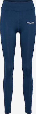 Hummel - Skinny Calças de desporto 'Chipo' em azul: frente