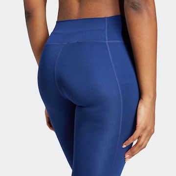 ADIDAS PERFORMANCE Skinny Workout Pants 'Essentials' in Blue