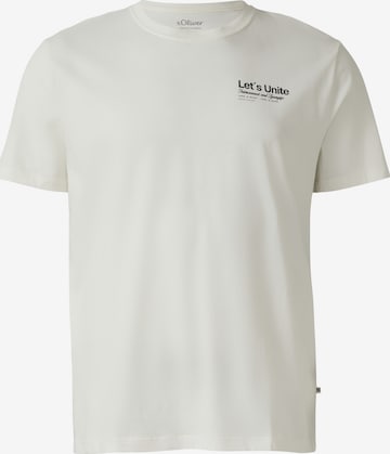 T-Shirt s.Oliver en beige : devant