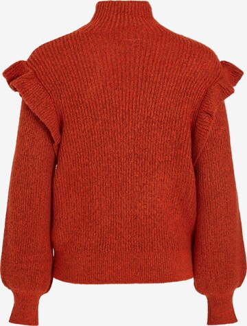 VILA Sweater 'BOOB' in Red