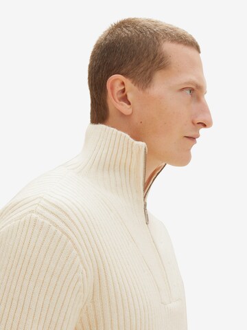 TOM TAILOR Pullover in Beige