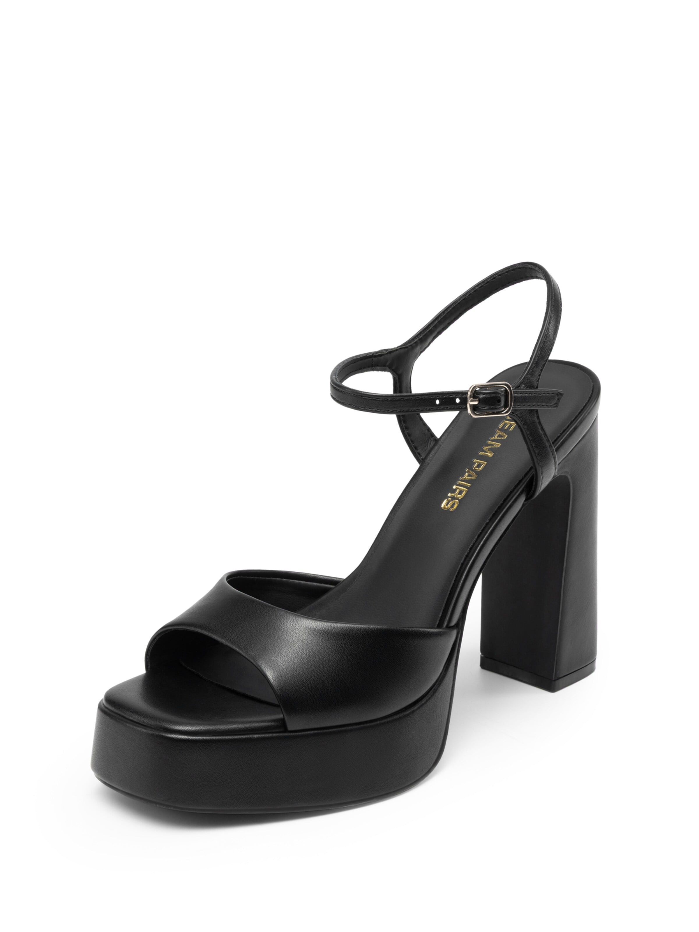 Dream Pairs Strap Sandals in Black: front