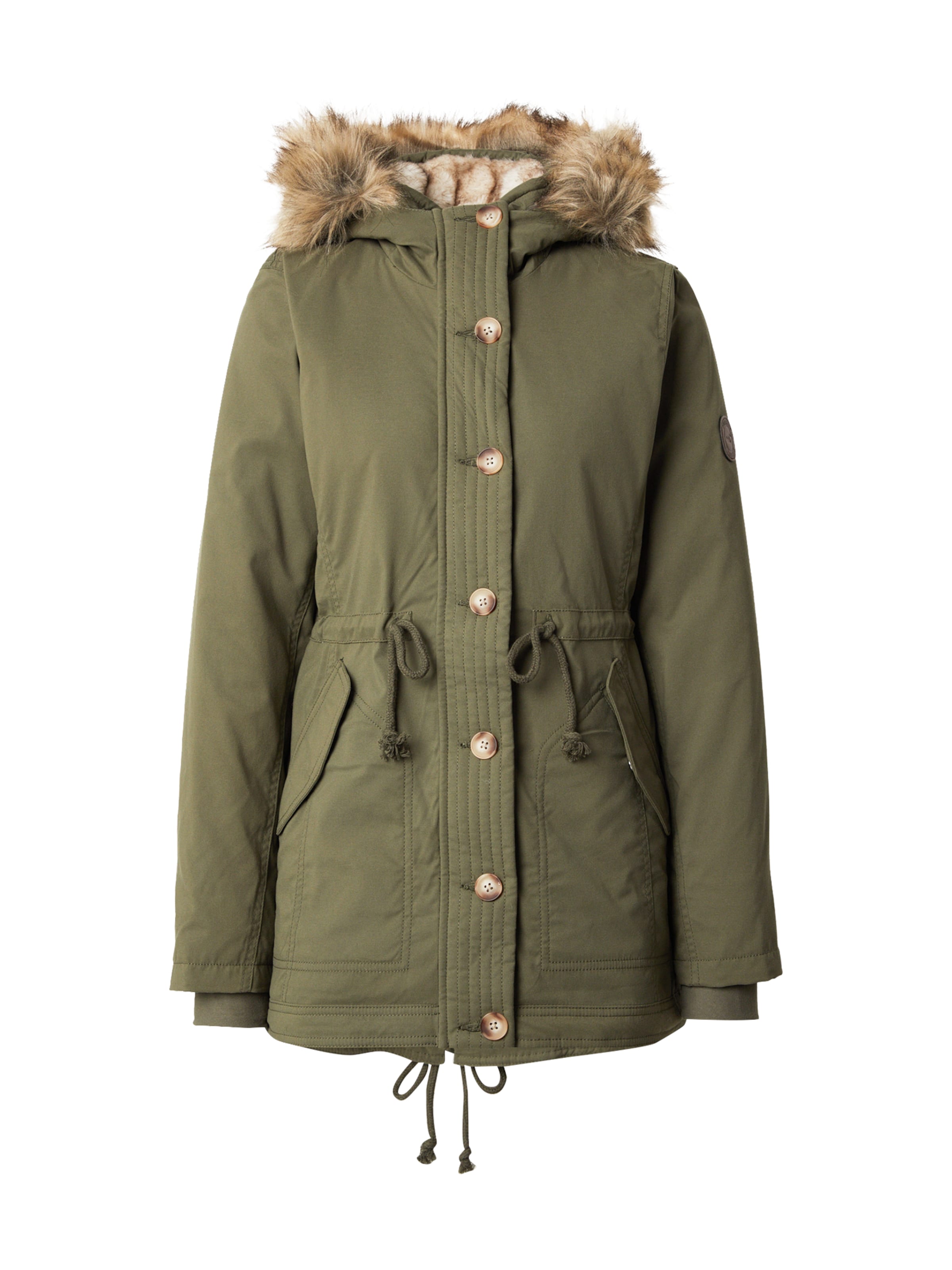 Parka d’hiver HOLLISTER en vert : devant