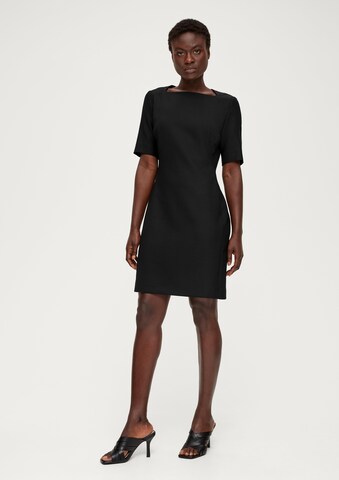 Rochie de cocktail de la s.Oliver BLACK LABEL pe negru: față