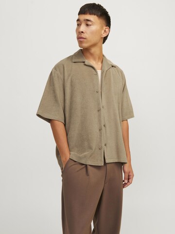 JACK & JONES Comfort Fit Skjorte i brun: forside