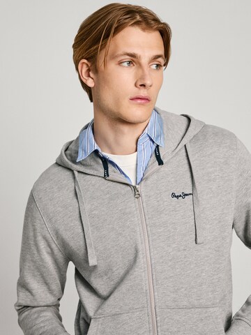 Pepe Jeans Sweatjacke 'NEW JOE' in Grau