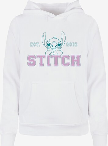 Sweat-shirt 'Lilo And Stitch' ABSOLUTE CULT en blanc : devant