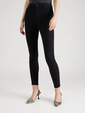 TOPSHOP Skinny Fit Дънки 'Joni' в черно: отпред