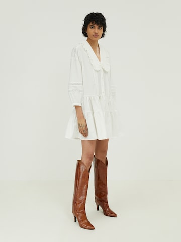 EDITED Shirt Dress 'Galilea' in White