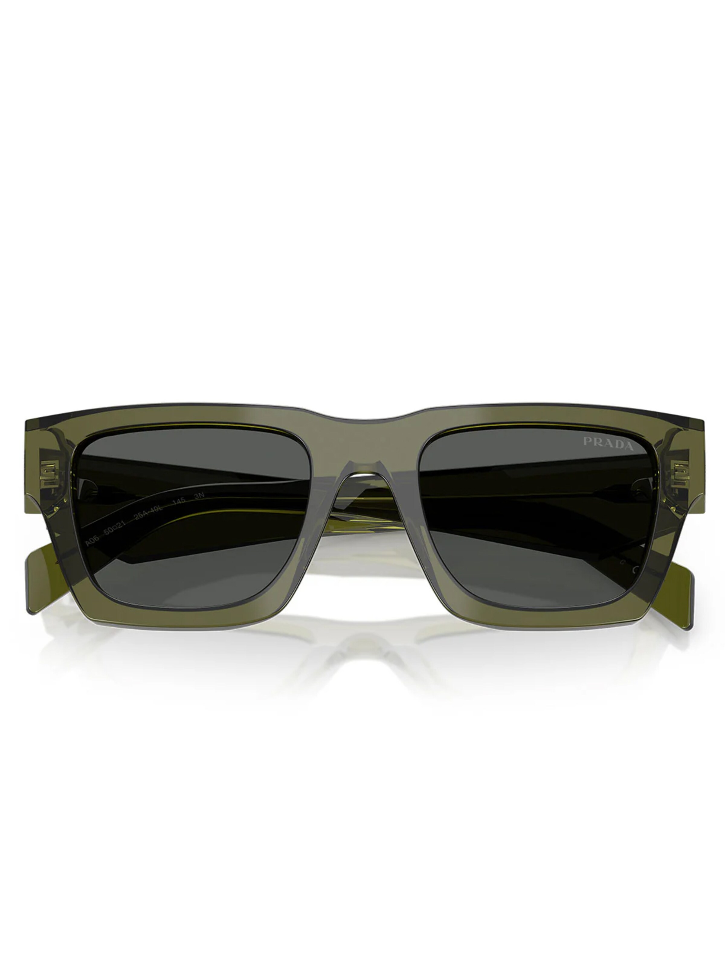 PRADA Zonnebril 'Prada PRA06S 25A40L' in Groen