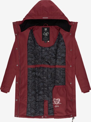 Ragwear Winter Coat 'Reloved Remake II' in Red