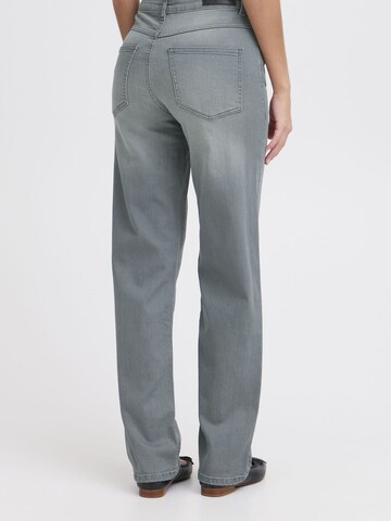Loosefit Jeans ' IHTWIGGY STRAIGHT ' di ICHI in grigio