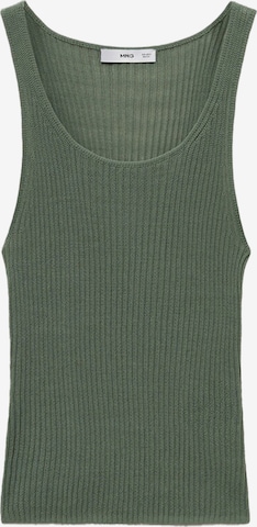 Top brodat 'GERANIO' de la MANGO pe verde: față