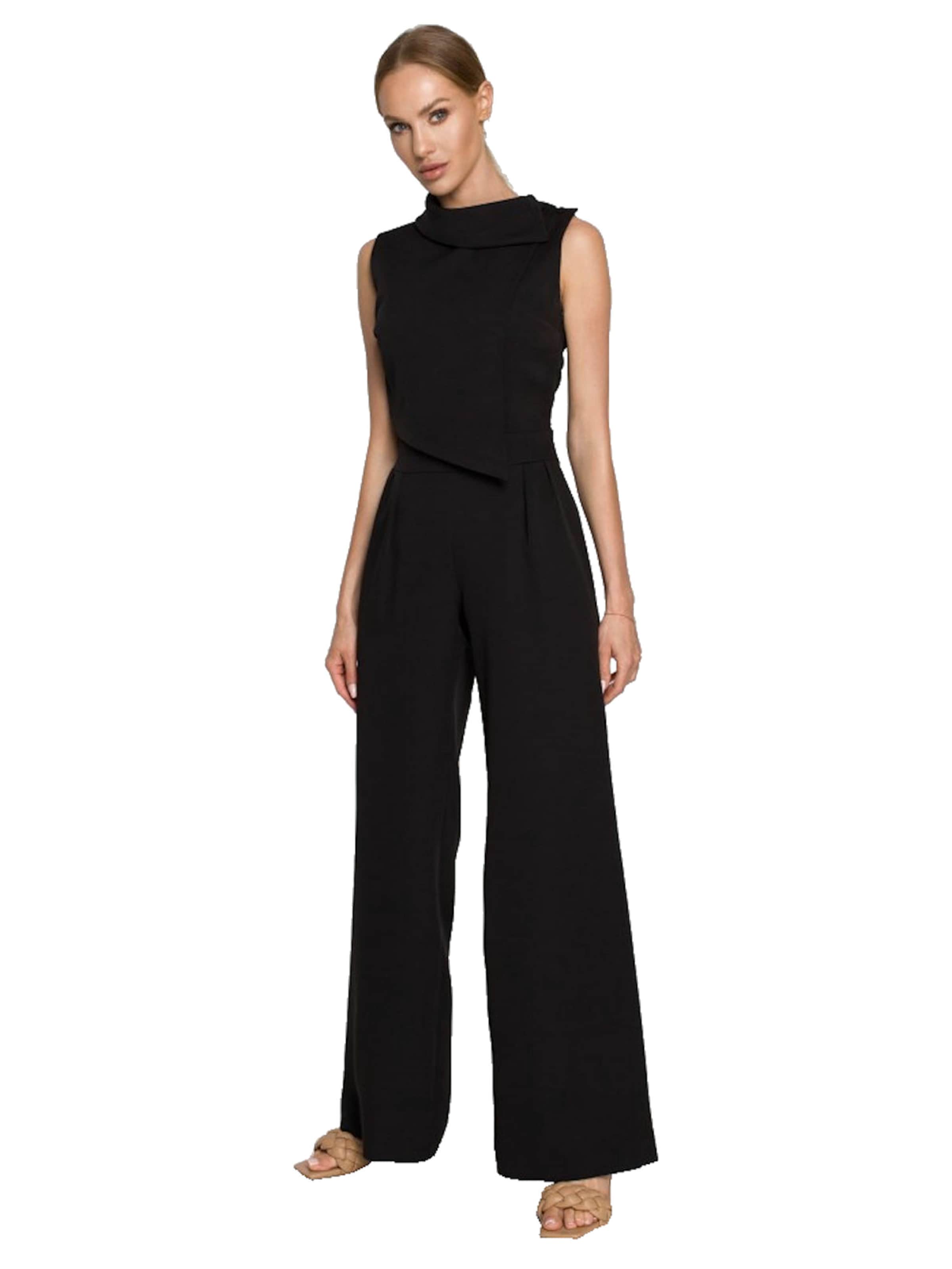 Numoco Jumpsuit 'Overall Bella' in Schwarz