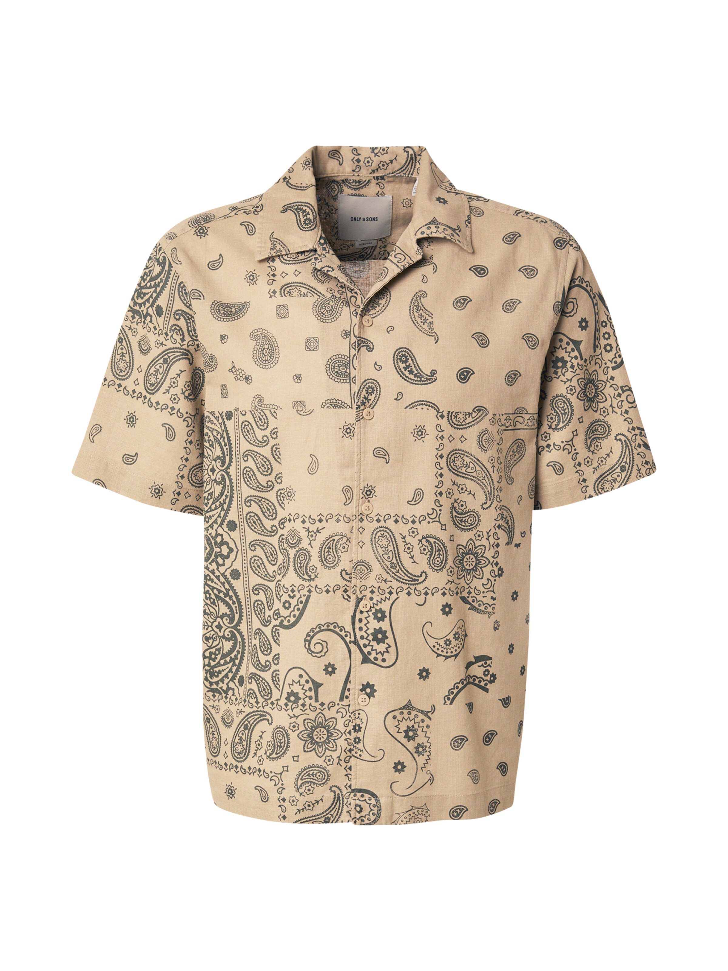 Only & Sons Klasický střih Košile 'ONSCAIDEN' – béžová: přední strana