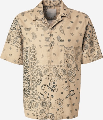 Coupe regular Chemise 'ONSCAIDEN' Only & Sons en beige : devant