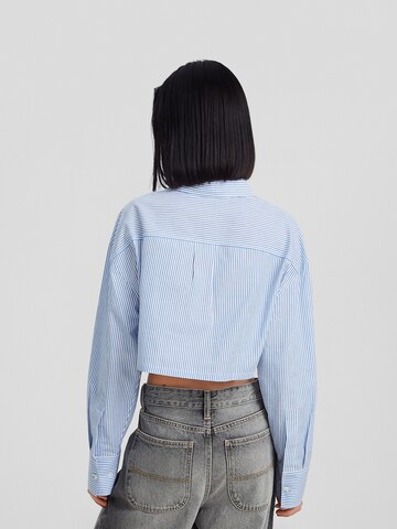 Bershka Blouse in Blauw