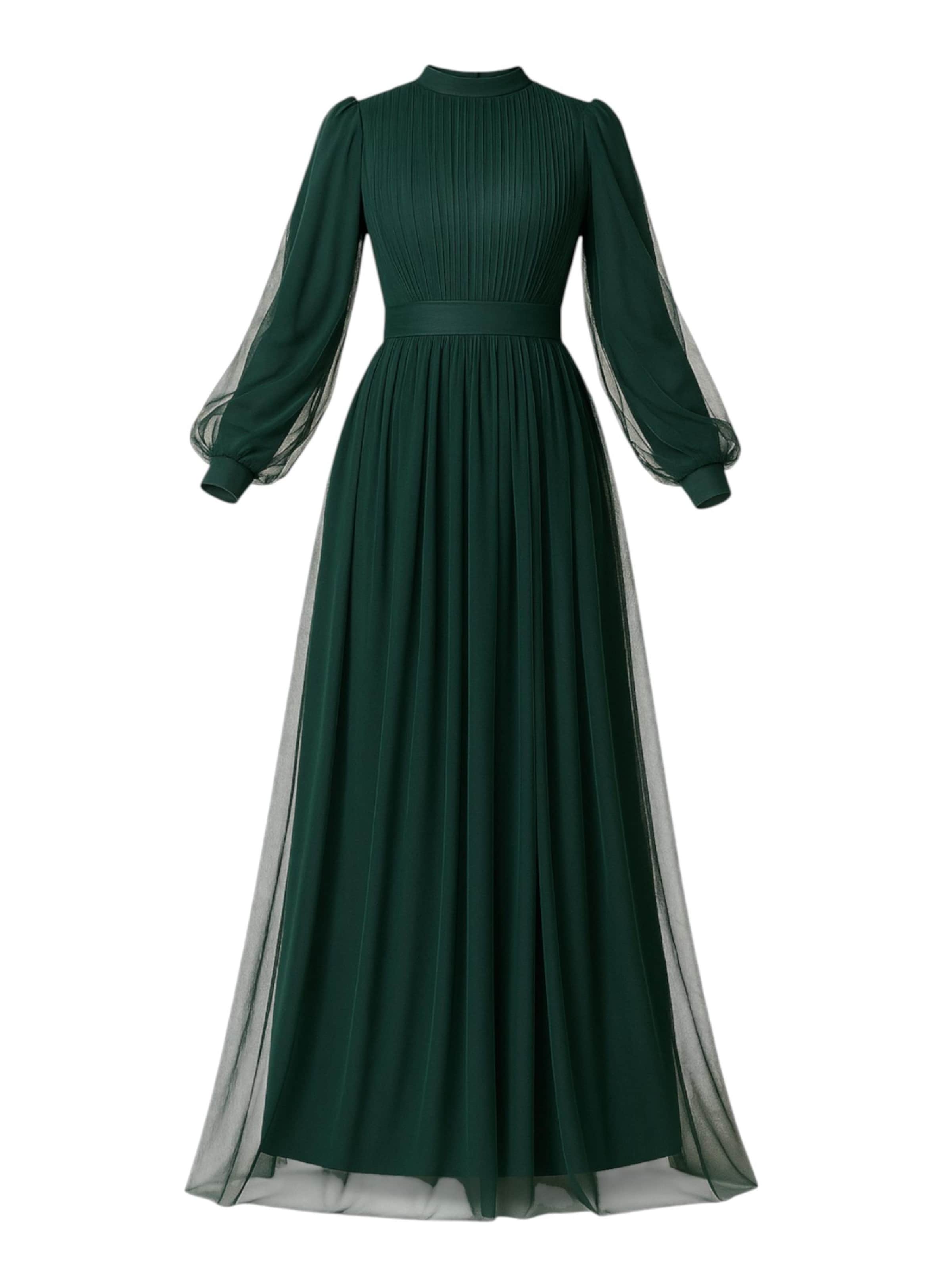 Abito da sera 'SÜKSE' di fashionshowcase in verde: frontale