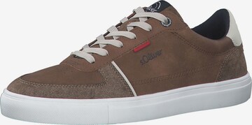 s.Oliver Sneakers laag in Bruin: voorkant