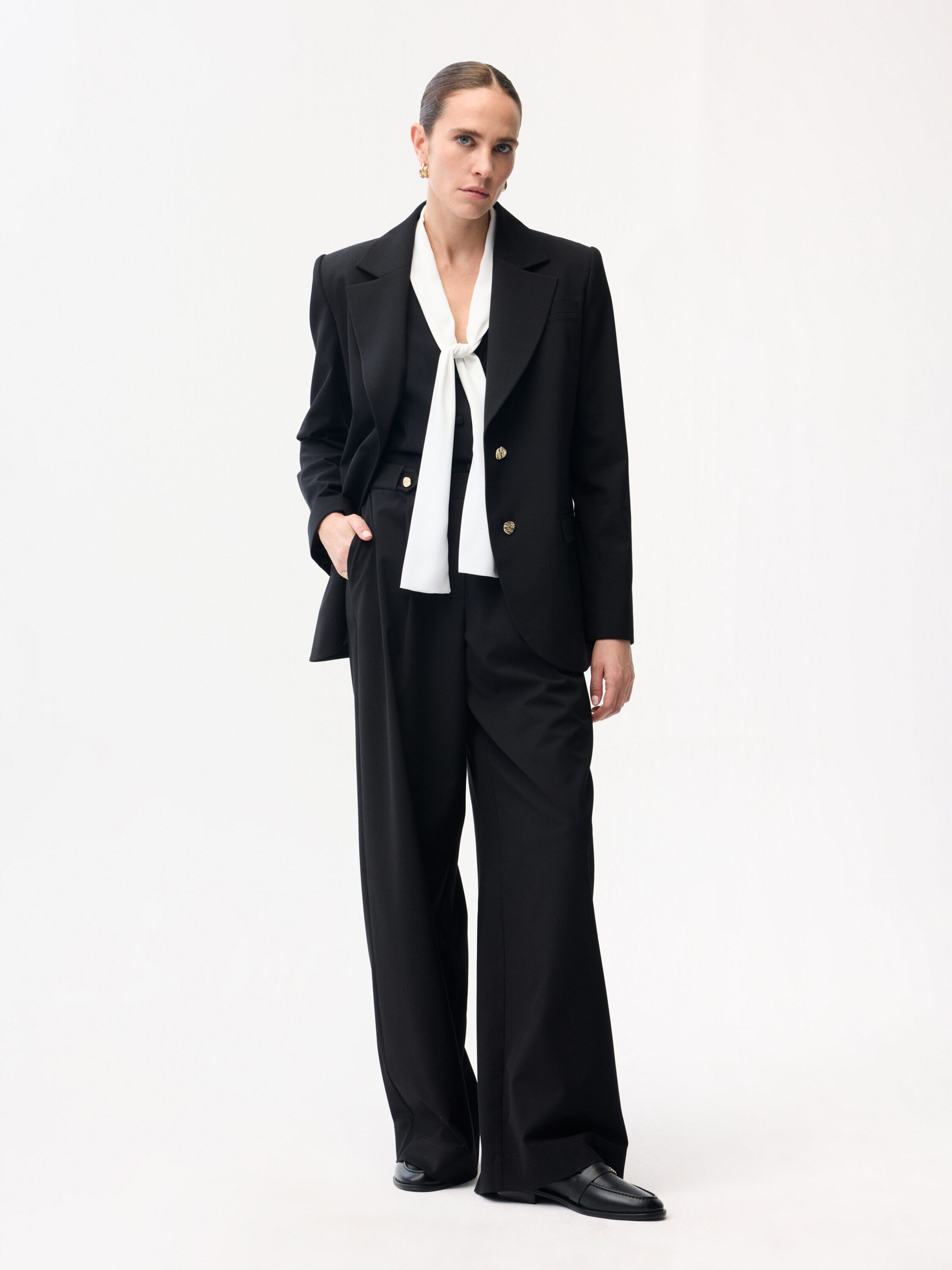Loosefit Pantalon adl en noir