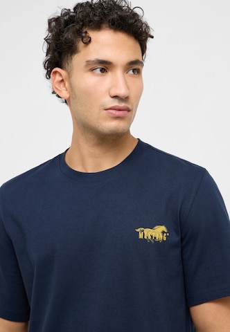 MUSTANG T-Shirt 'Austin' in Blau
