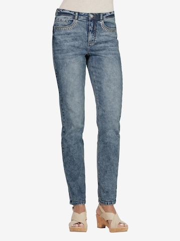 Jeans de la Linea Tesini by heine pe albastru: față