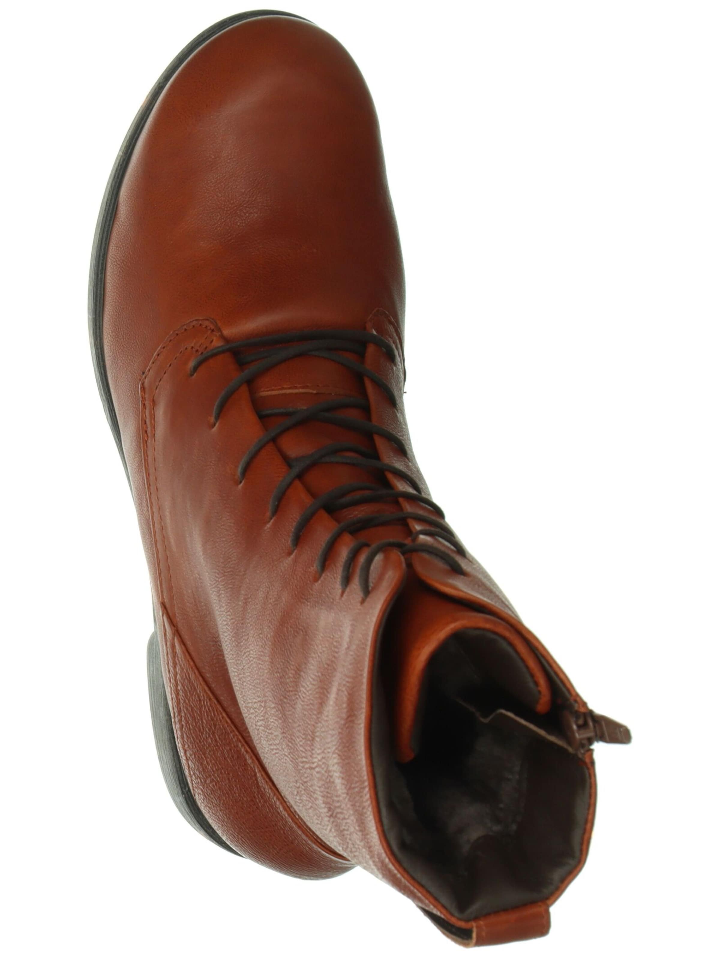 THINK! Schnürstiefelette in Braun