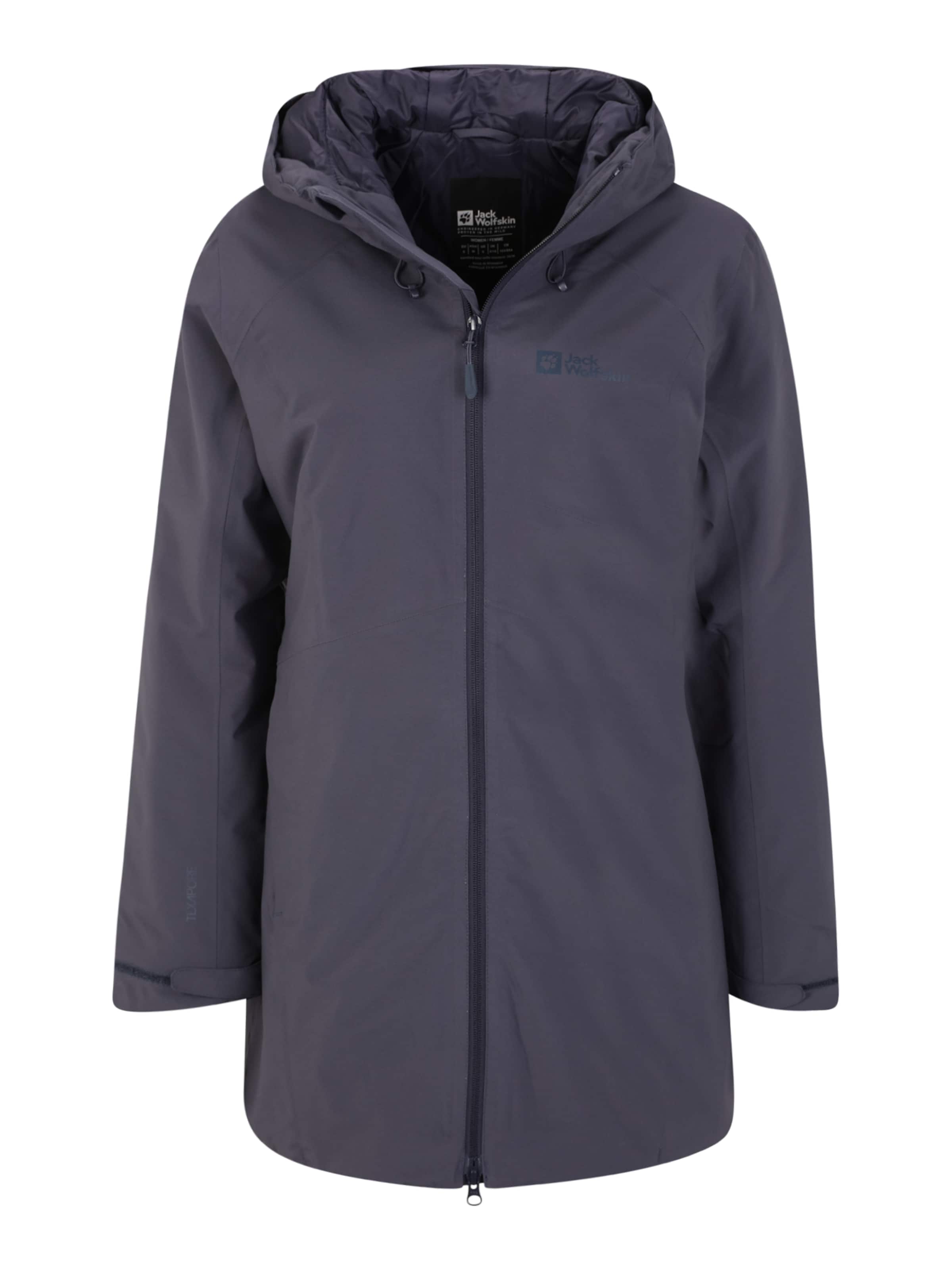 JACK WOLFSKIN Jacke 'Heidelstein' in Grau: Vorderseite