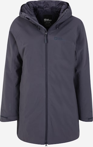 JACK WOLFSKIN Outdoor Jacket 'Heidelstein' in Grey: front