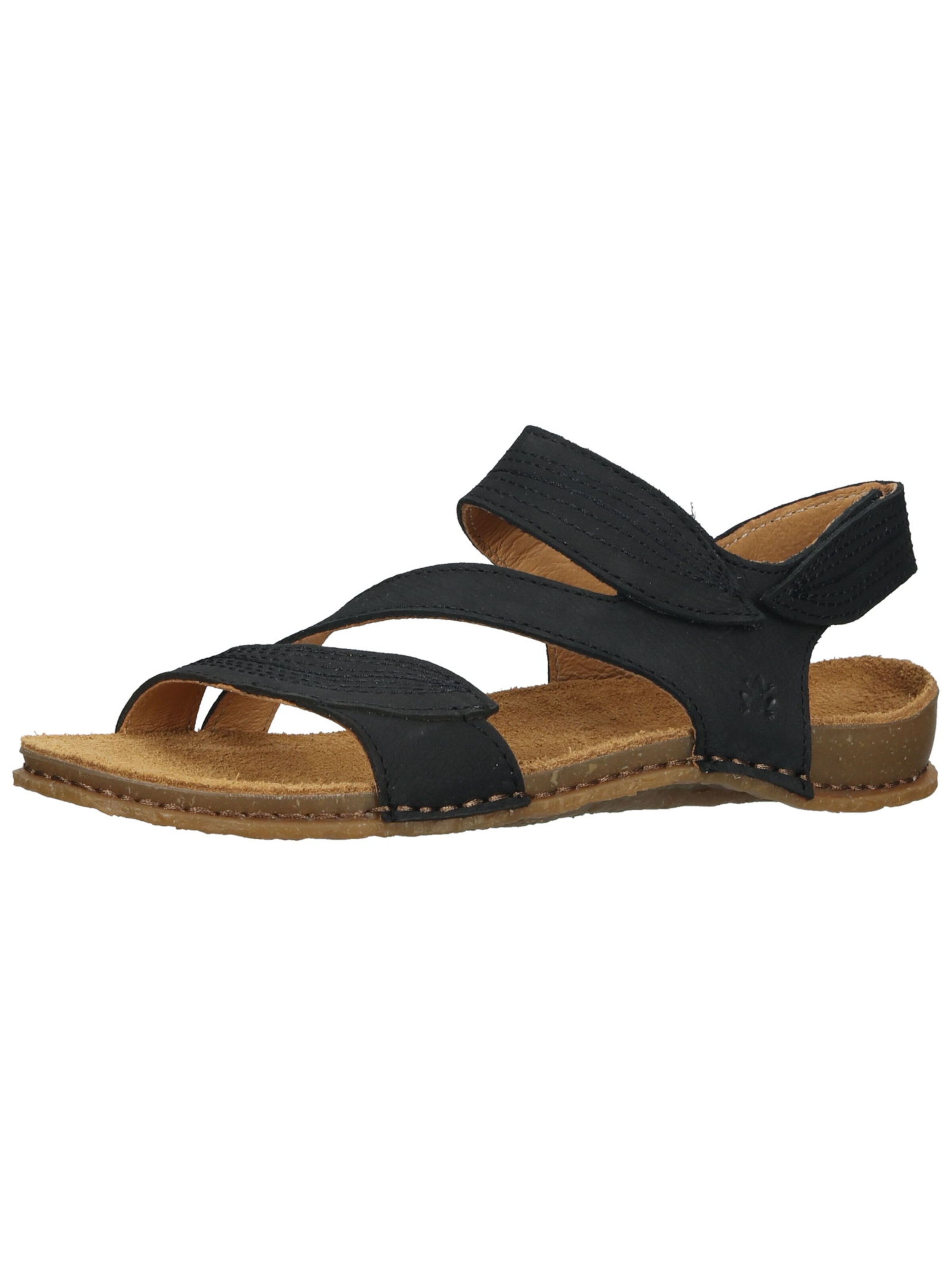 EL NATURALISTA Sandals in Black: front