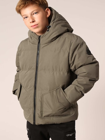 Veste d’hiver 'Chicago' Deeluxe en vert : devant