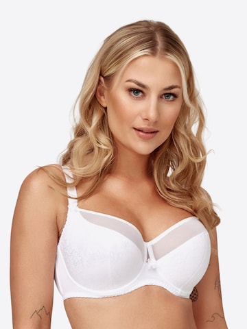 Azal T-shirt Bra 'Vanessa' in White
