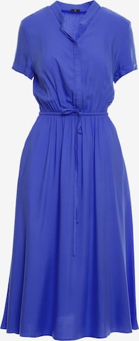 Stylove - Vestido camisero en azul: frente