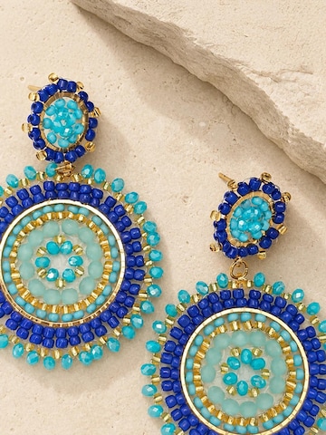 Alster Herz - Pendientes 'Capri Blue Mosaic' en azul