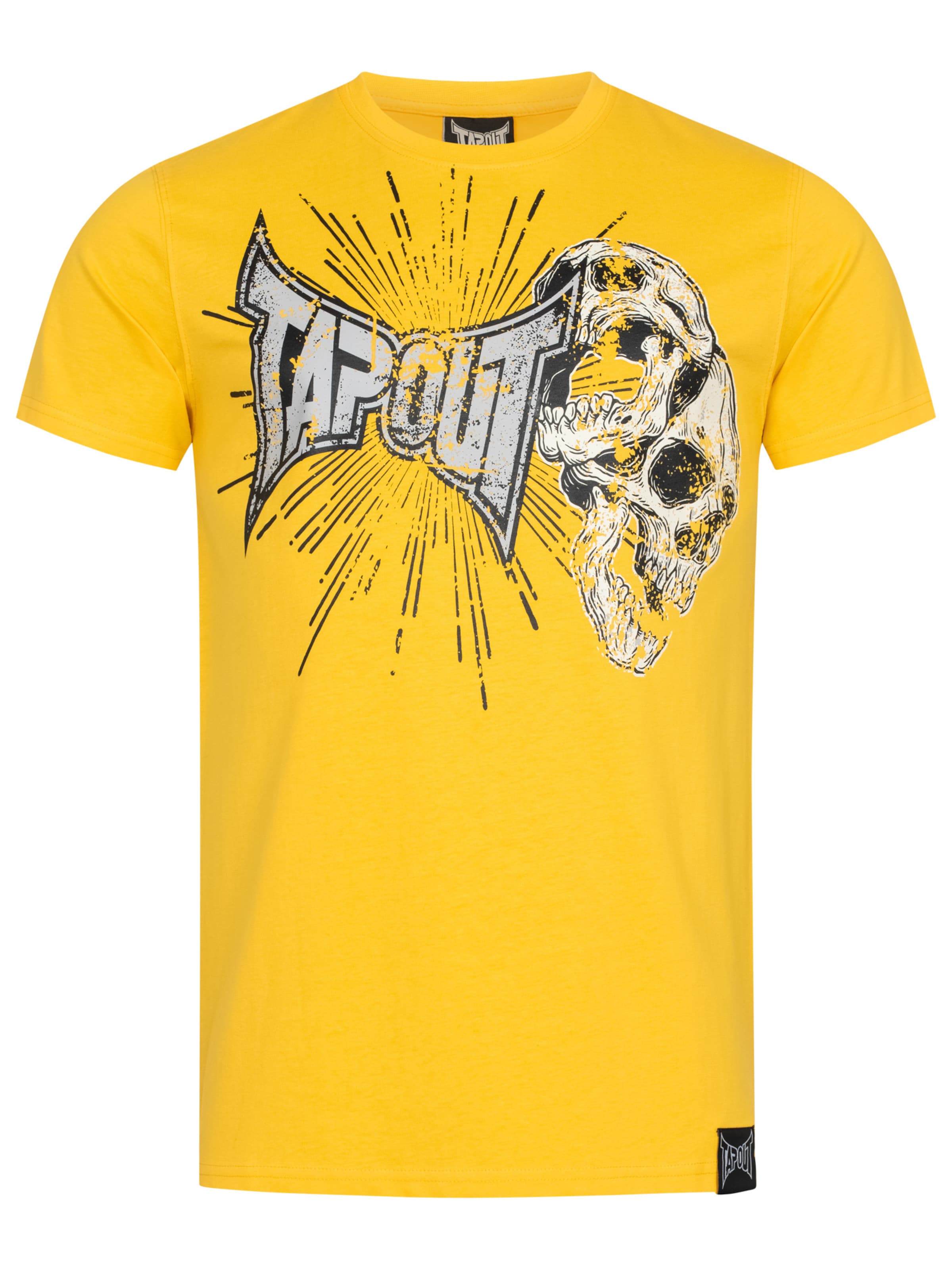 Tricou 'Blade' de la Tapout pe galben: față