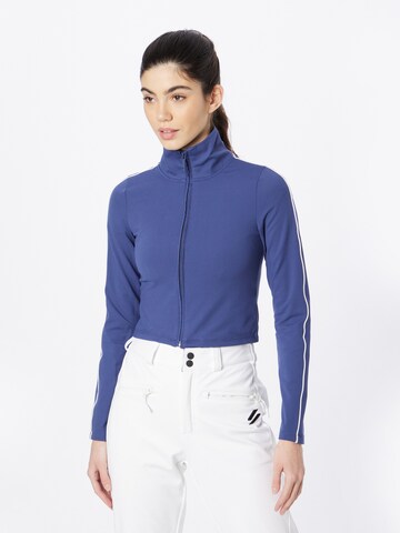 Cotton On Athletic Zip-Up Hoodie in Blue: front