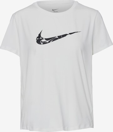 NIKE Performance Shirt 'ONE SWSH HBR' in White: front