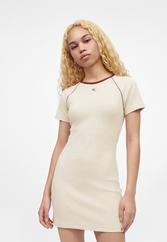 Calvin Klein Jeans Obleka | siva barva: sprednja stran