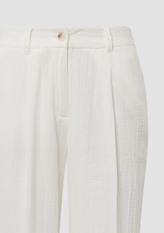 s.Oliver Wide Leg Bügelfaltenhose in Beige